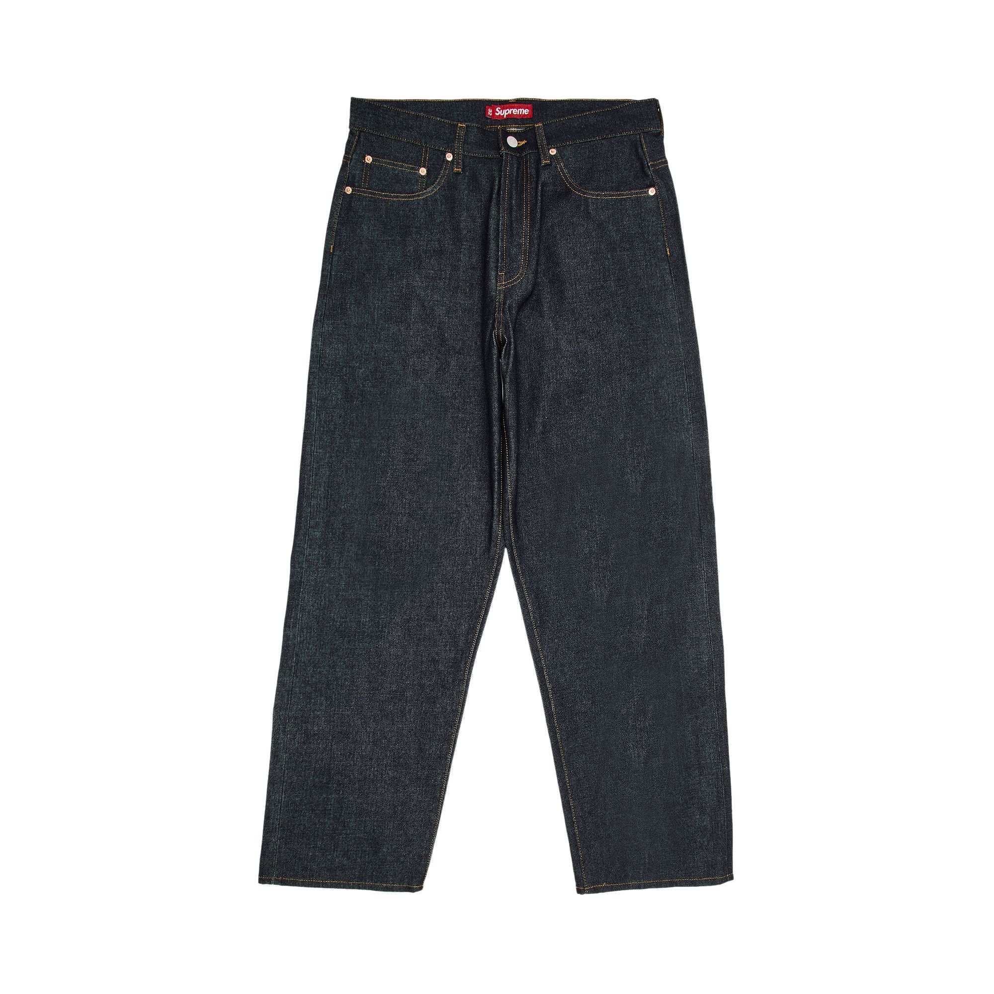 Pre-owned Supreme Rigid Baggy Selvedge Jean 'indigo' In Blue