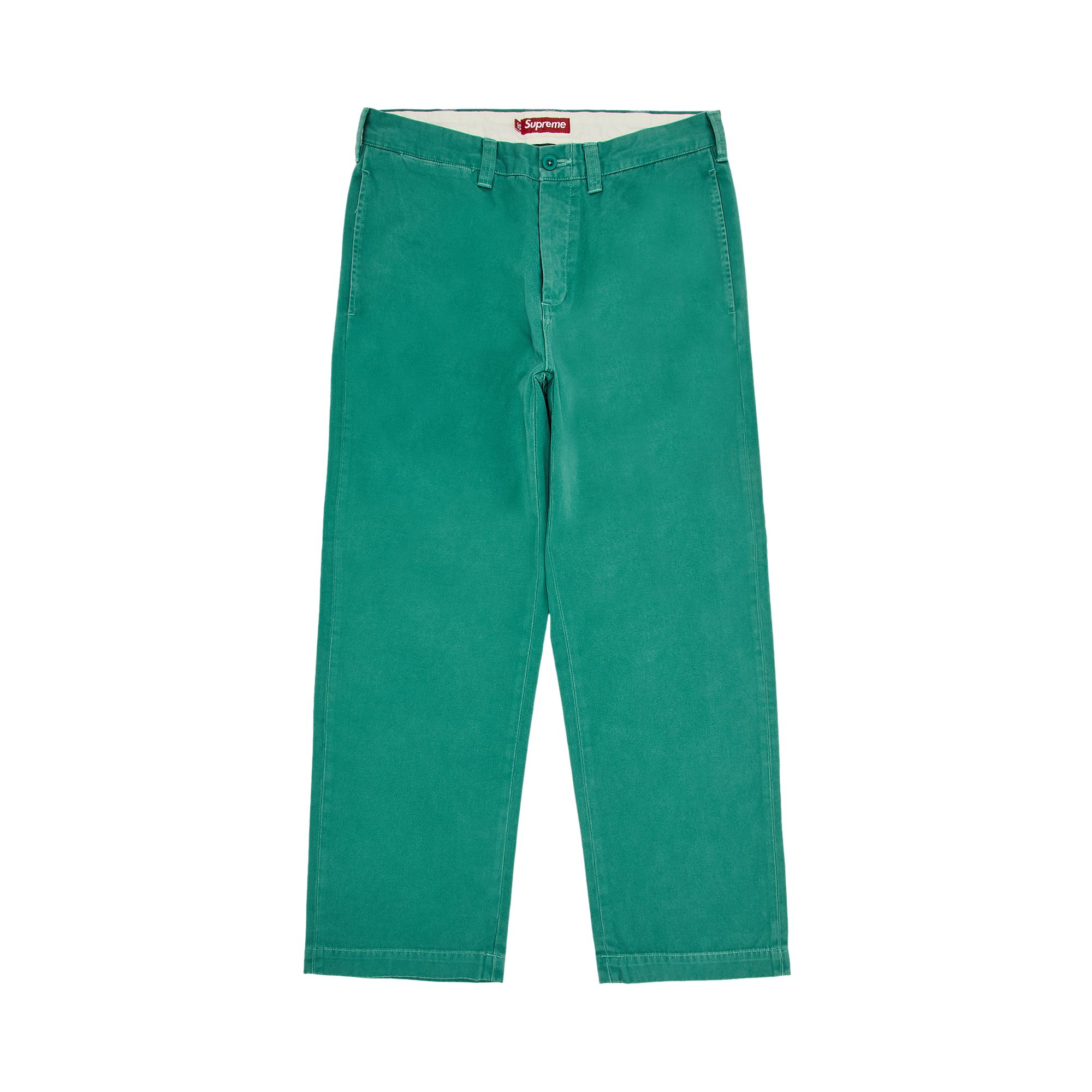 Pre-owned Supreme Chino Pant 'dark Mint' | Green | Men's Size 32