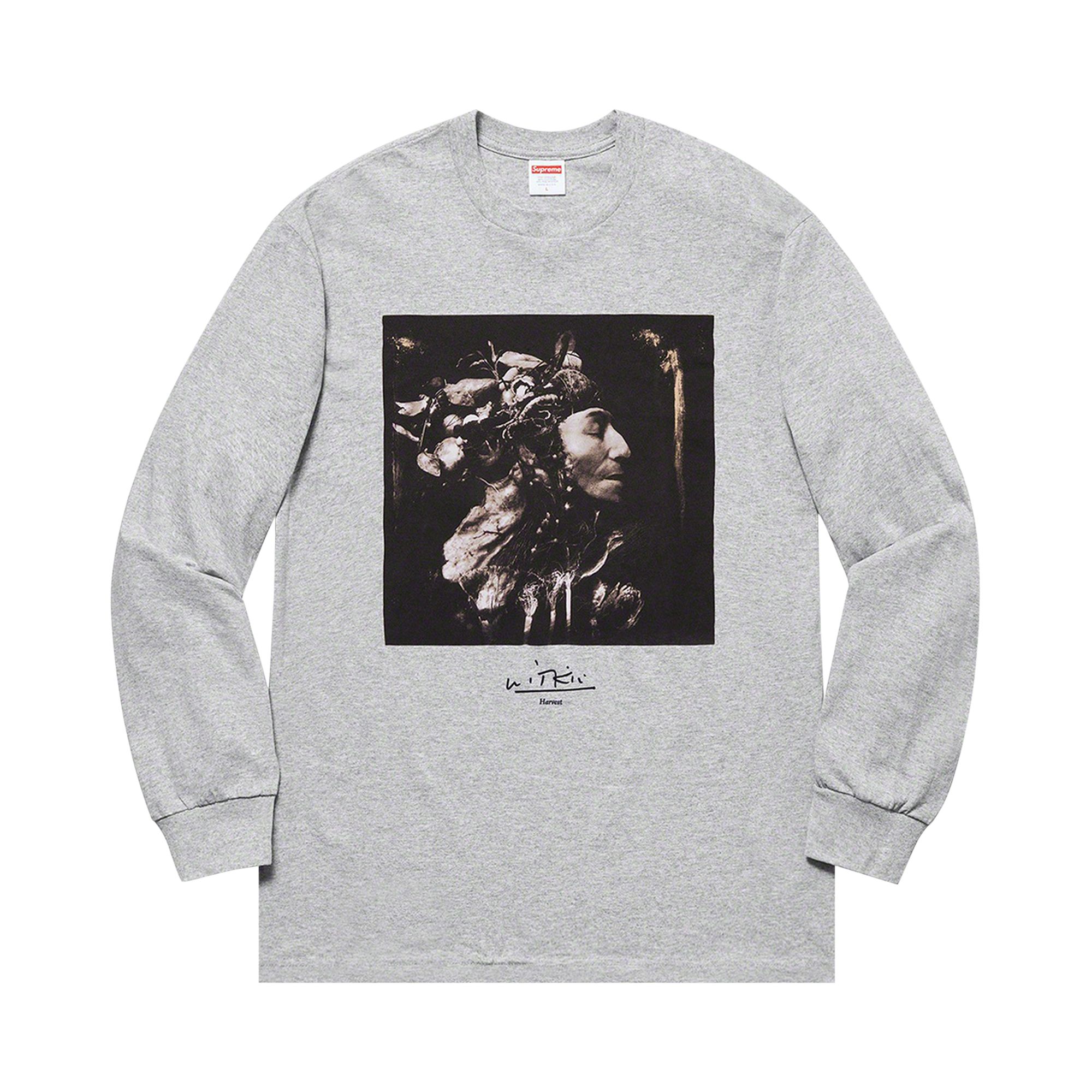 Pre-owned Supreme X Joel-peter Witkin Harvest Long-sleeve Tee 'heather Grey'