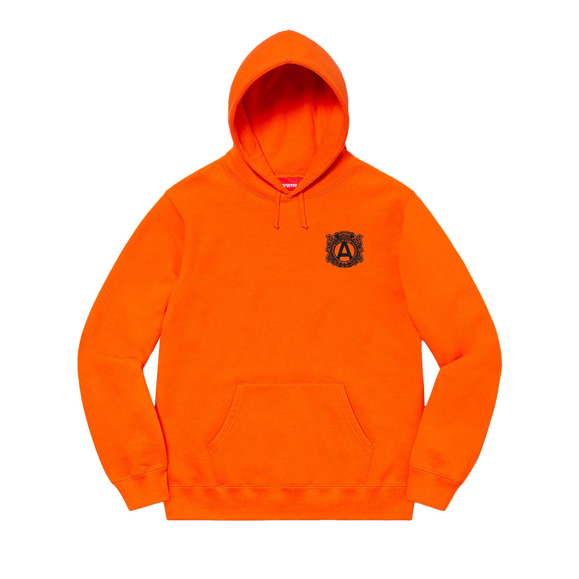 Pre-owned Supreme Spray Hooded Sweatshirt 'orange' | Men's Size L