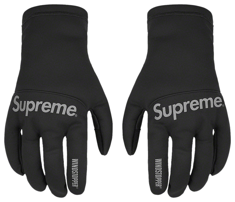 Supreme 黒 windstopper zip gloves XL　即日発送 Supreme WINDSTOPPER Zip Gloves (FW24) - $68