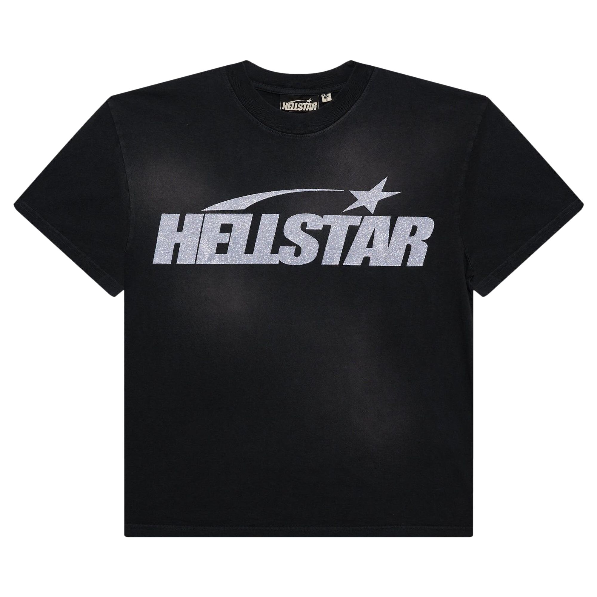 Hellstar Glitter Logo T-Shirt 'Black' | Men's Size S