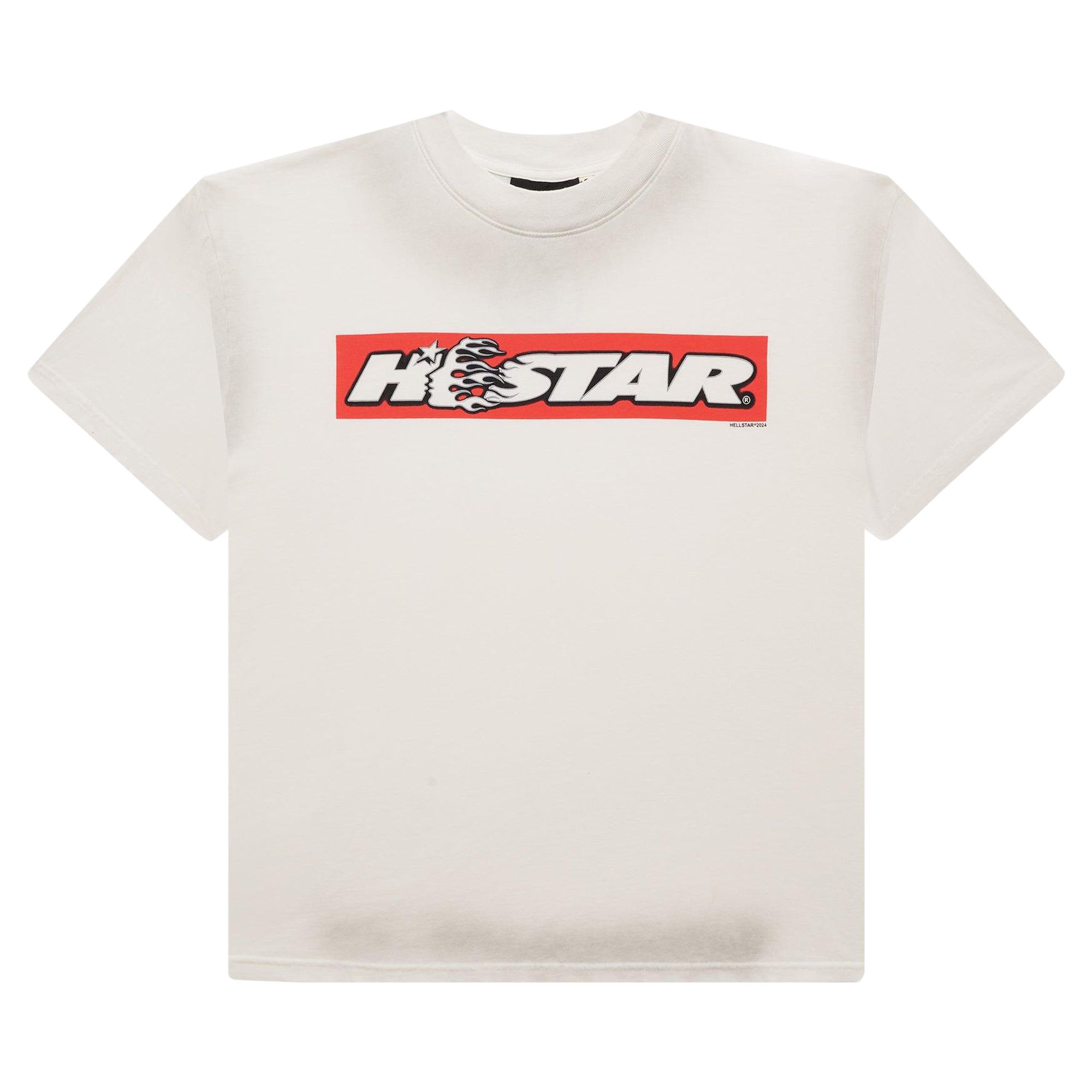 Hellstar Box Logo T-Shirt 'Red' | Cream | Men's Size S