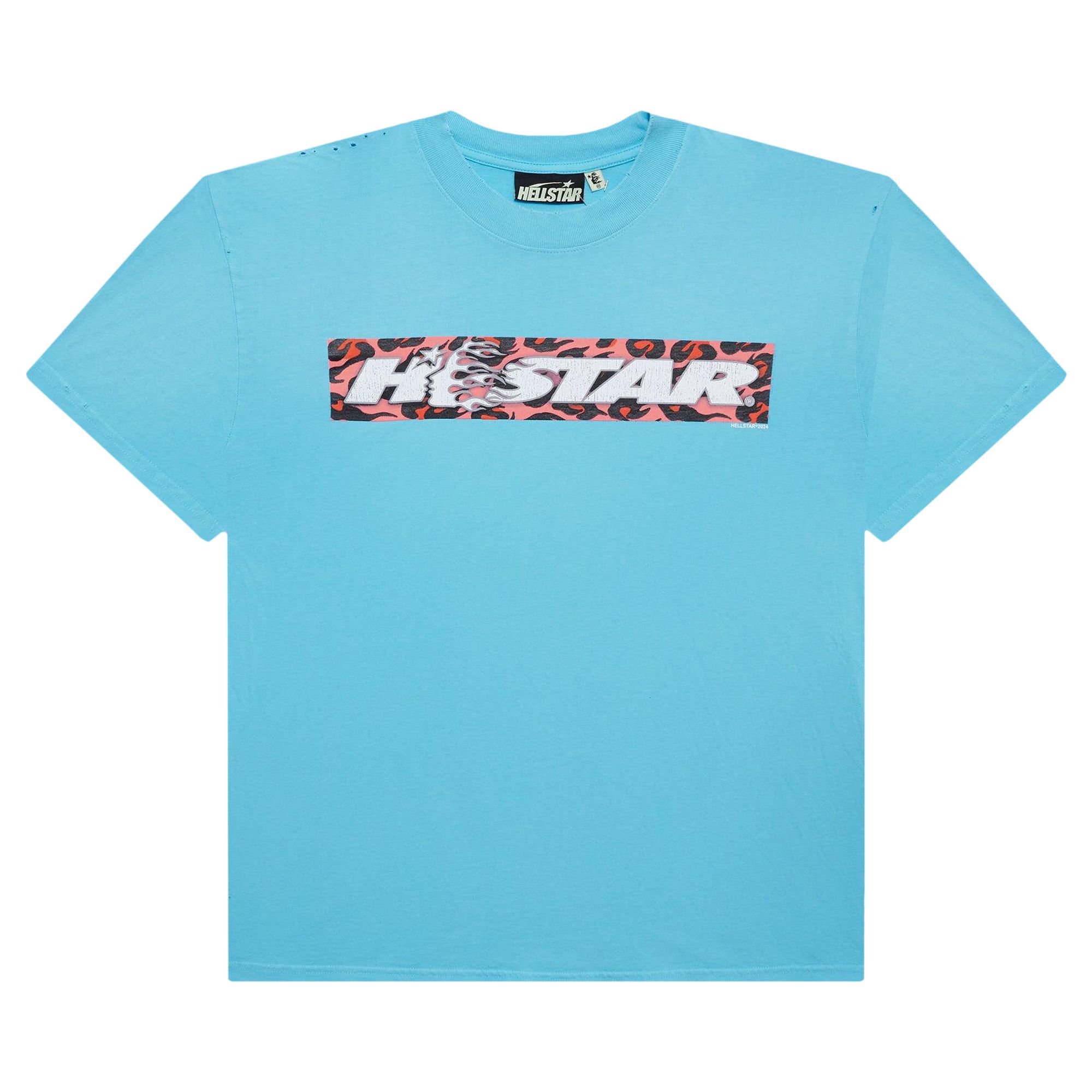 Hellstar Box Logo T-Shirt 'Blue' | Men's Size M