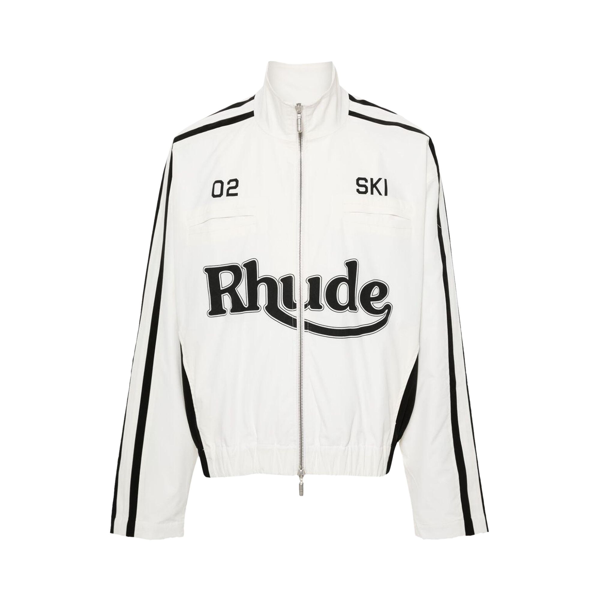Pre-owned Rhude Ski Track Jacket 'white/black' | Men's Size Xxl