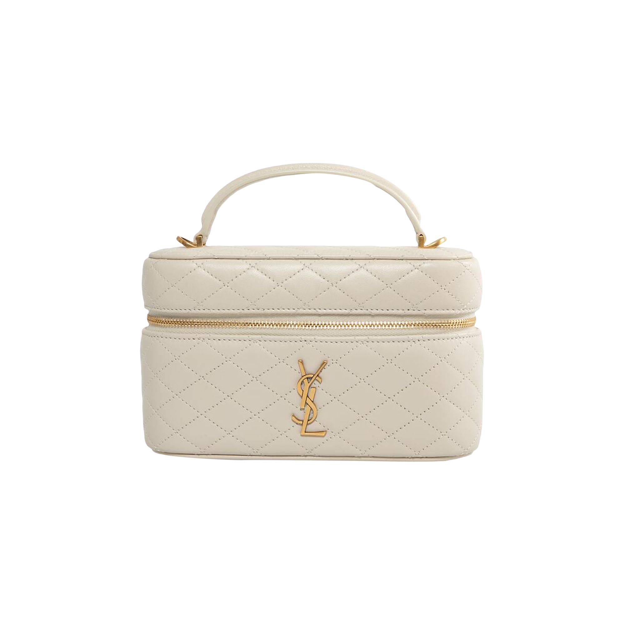Pre-owned Saint Laurent Mini Gaby Vanity Bag 'soft Cream' | White | Women's Size Onesize