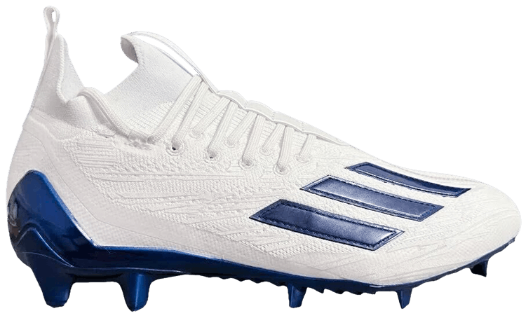 Size 11.5 Adizero Primeknit Cleats White Navy
