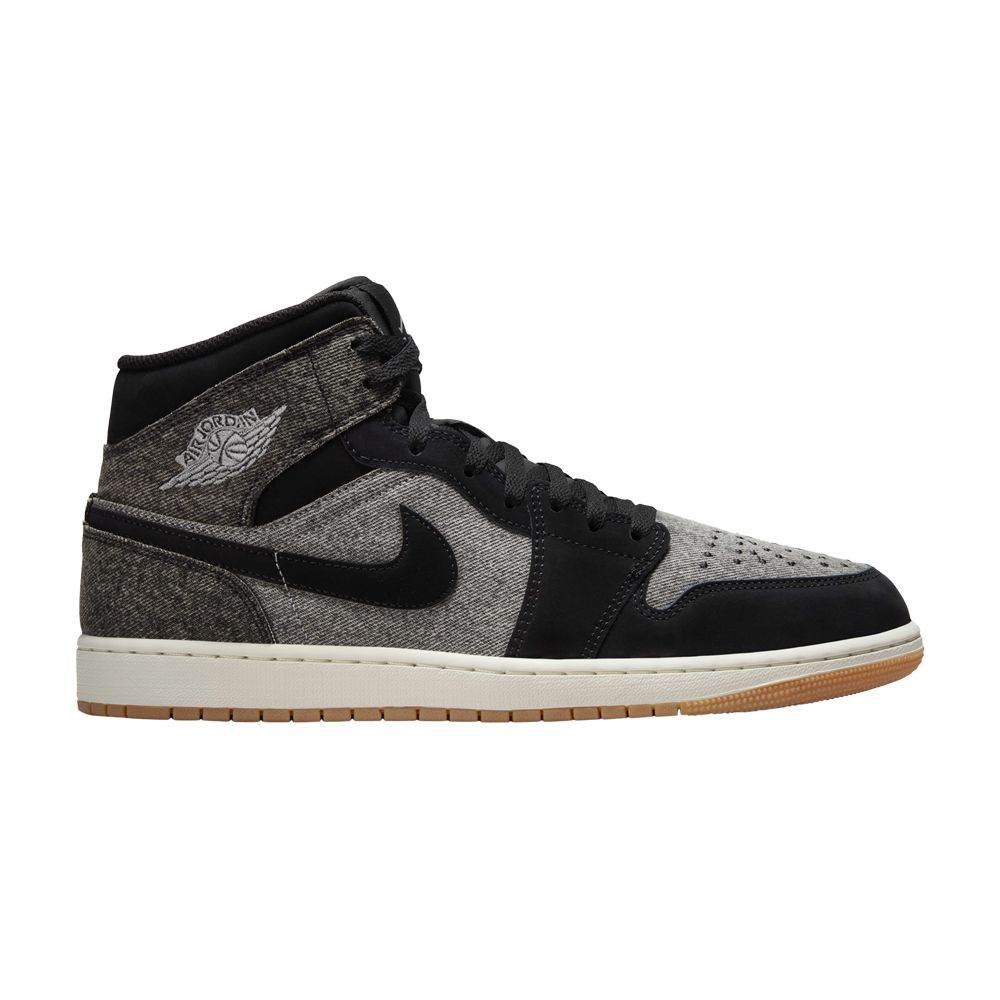 Air Jordan 1 Mid 'Black Denim' | Men's Size 11.5