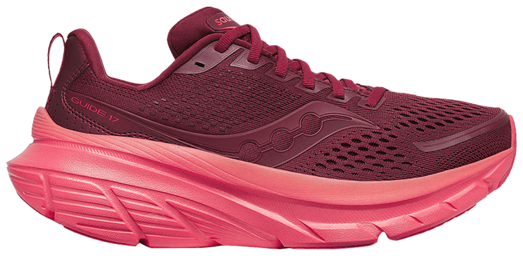 Saucony Wmns Guide 17 Currant Cayenne