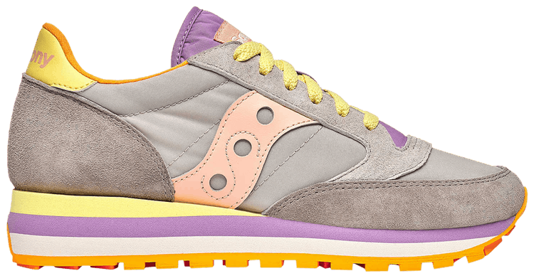 Saucony Wmns Jazz Triple Grey Peach Purple