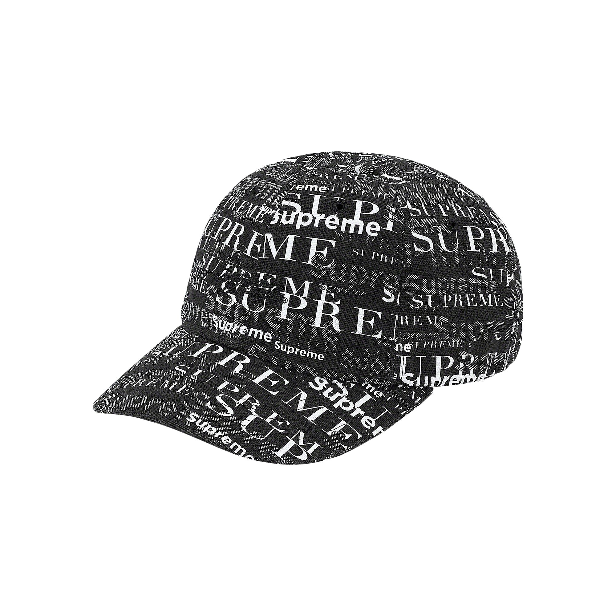 Pre-owned Supreme Logo Pattern 6-panel 'black'