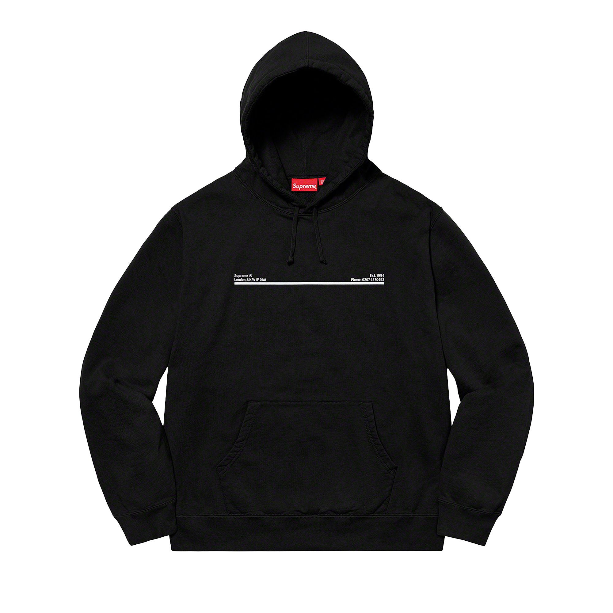 Pre-owned Supreme Shop Hooded Sweatshirt - New York 'black'