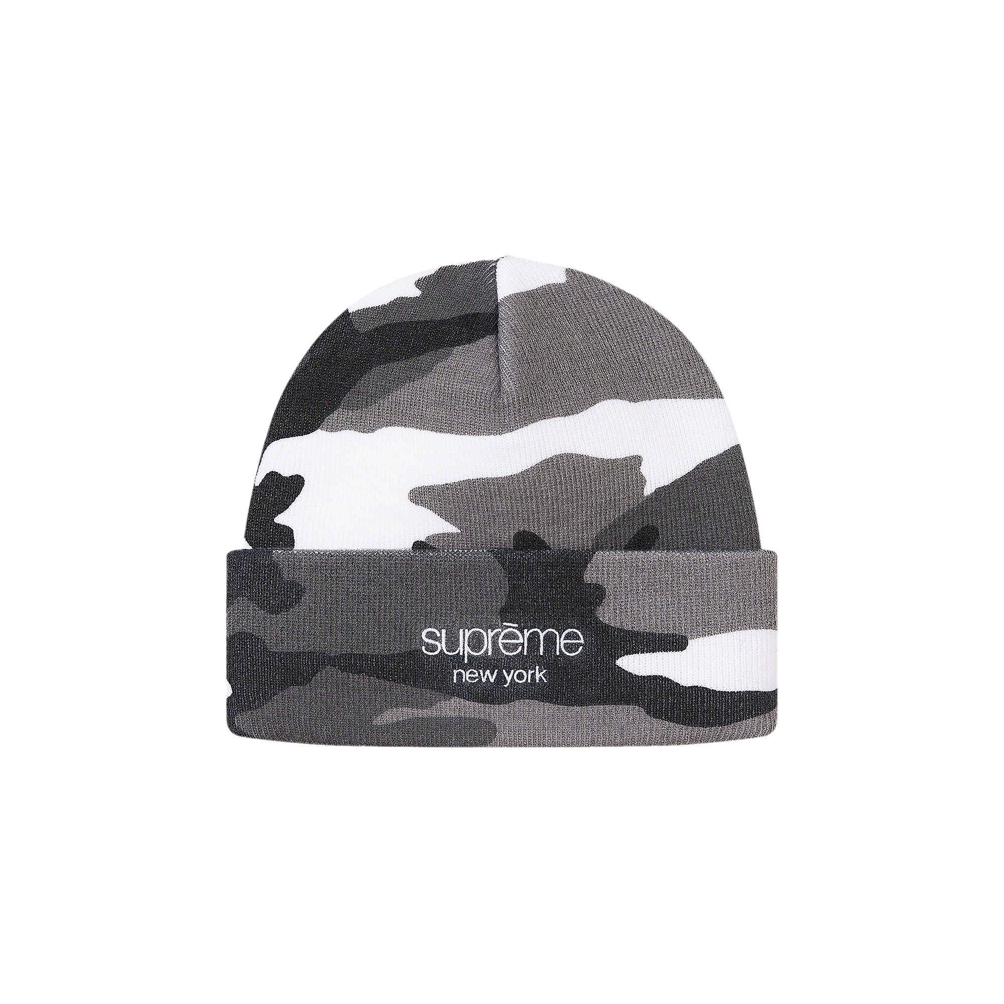 Pre-owned Supreme Radar Beanie 'snow Camo' In White