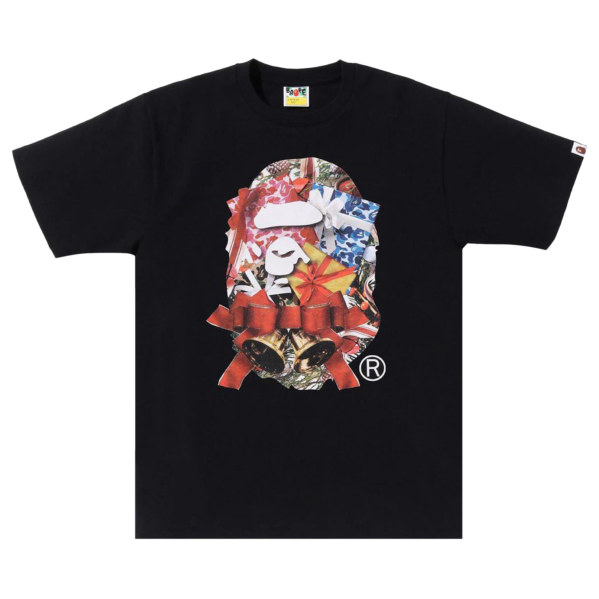 Pre-owned Bape Christmas Ape Head Tee 'black' | Men's Size S
