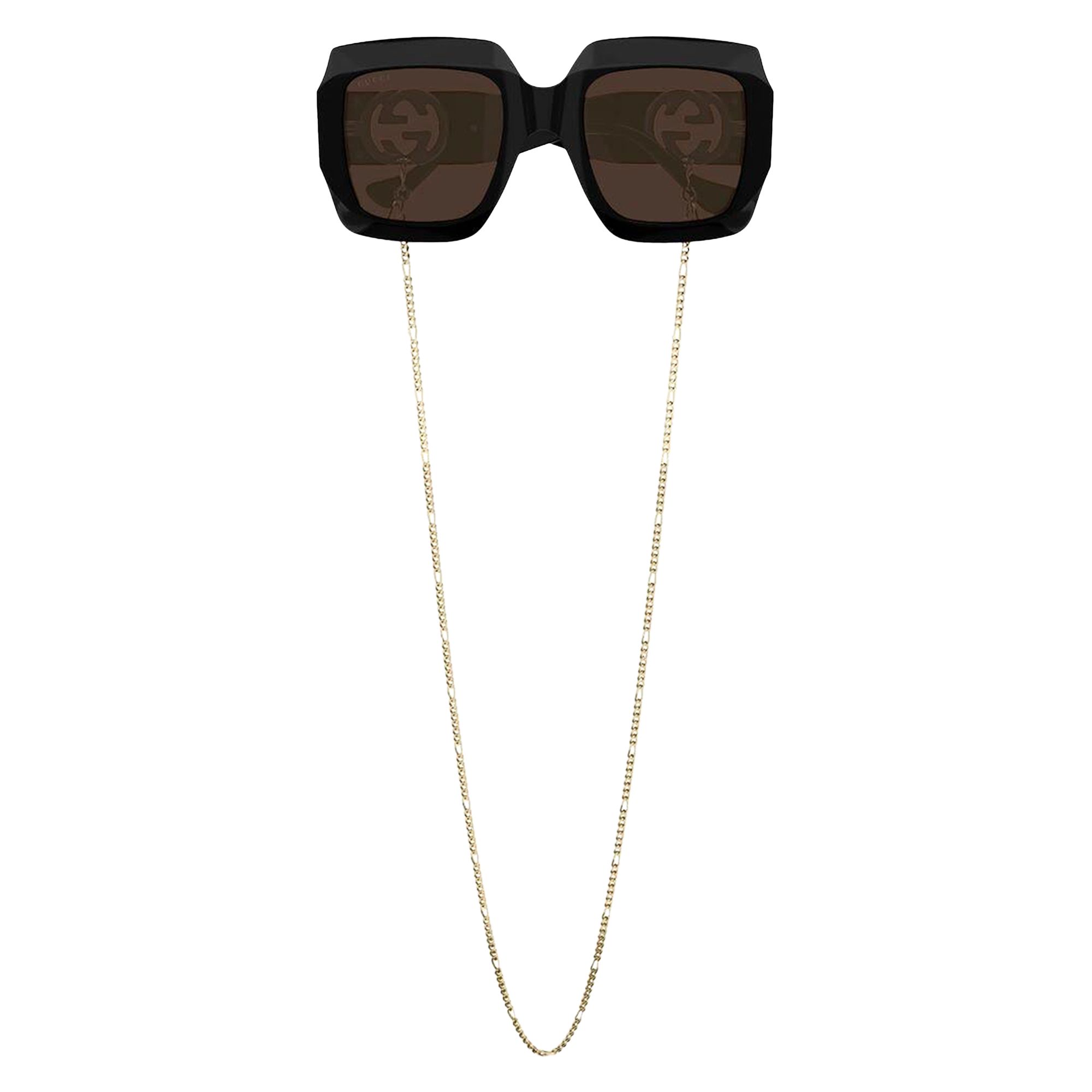 Click to view more detailed imagery on our partner's website Pre-owned Gucci Square Sunglasses 'black/brown' | Women's Size Onesize