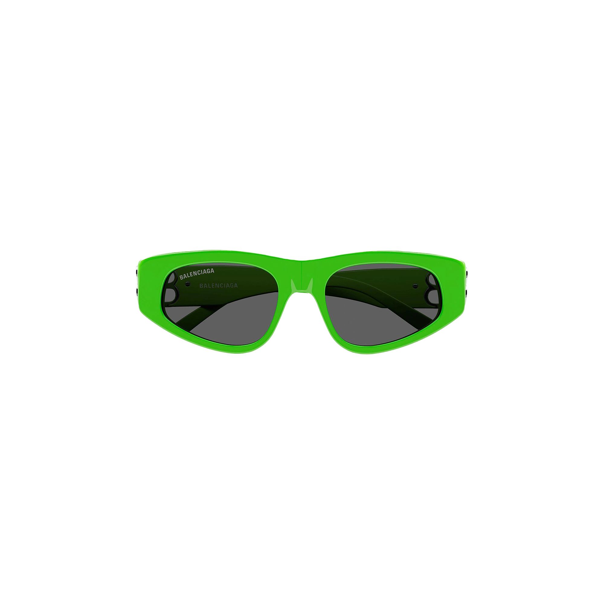 Balenciaga Cat Eye Sunglasses 'Green/Silver/Grey' | Women's Size Onesize