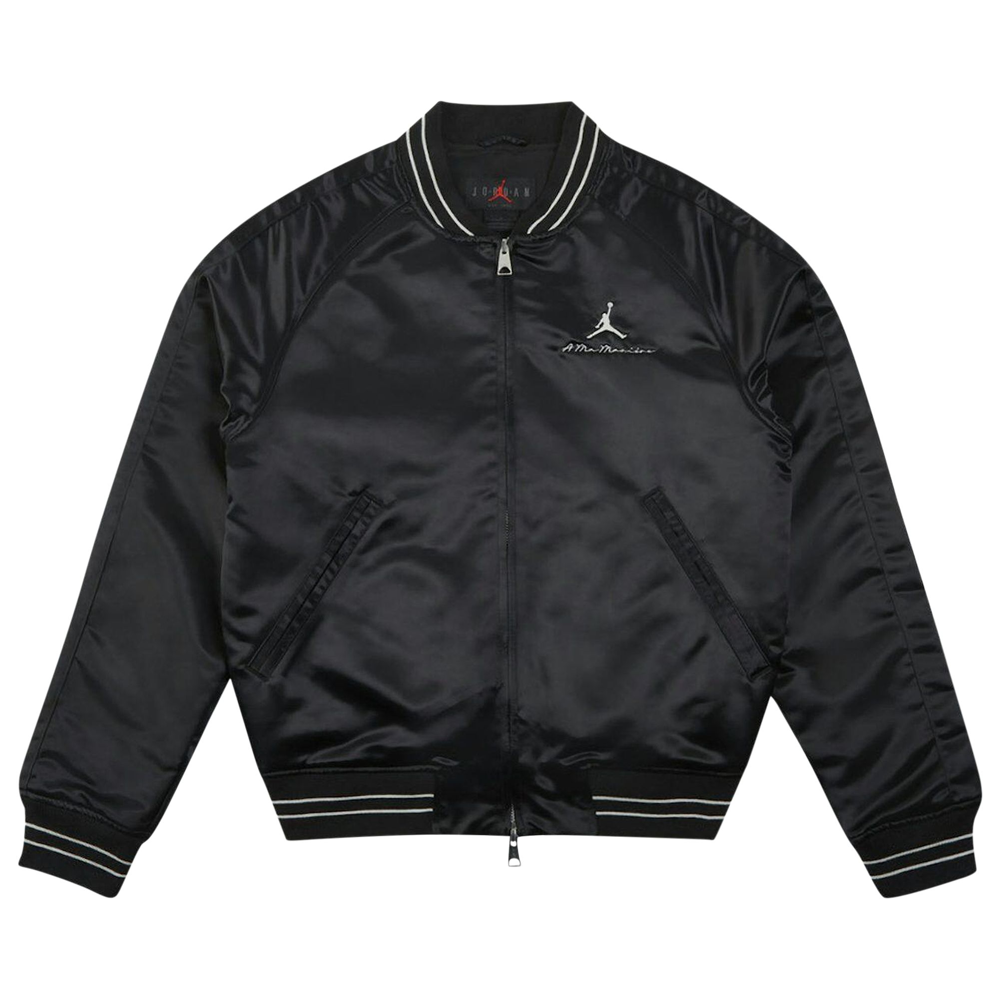 Pre-owned Air Jordan X A Ma Maniére Souvenir Jacket 'black'