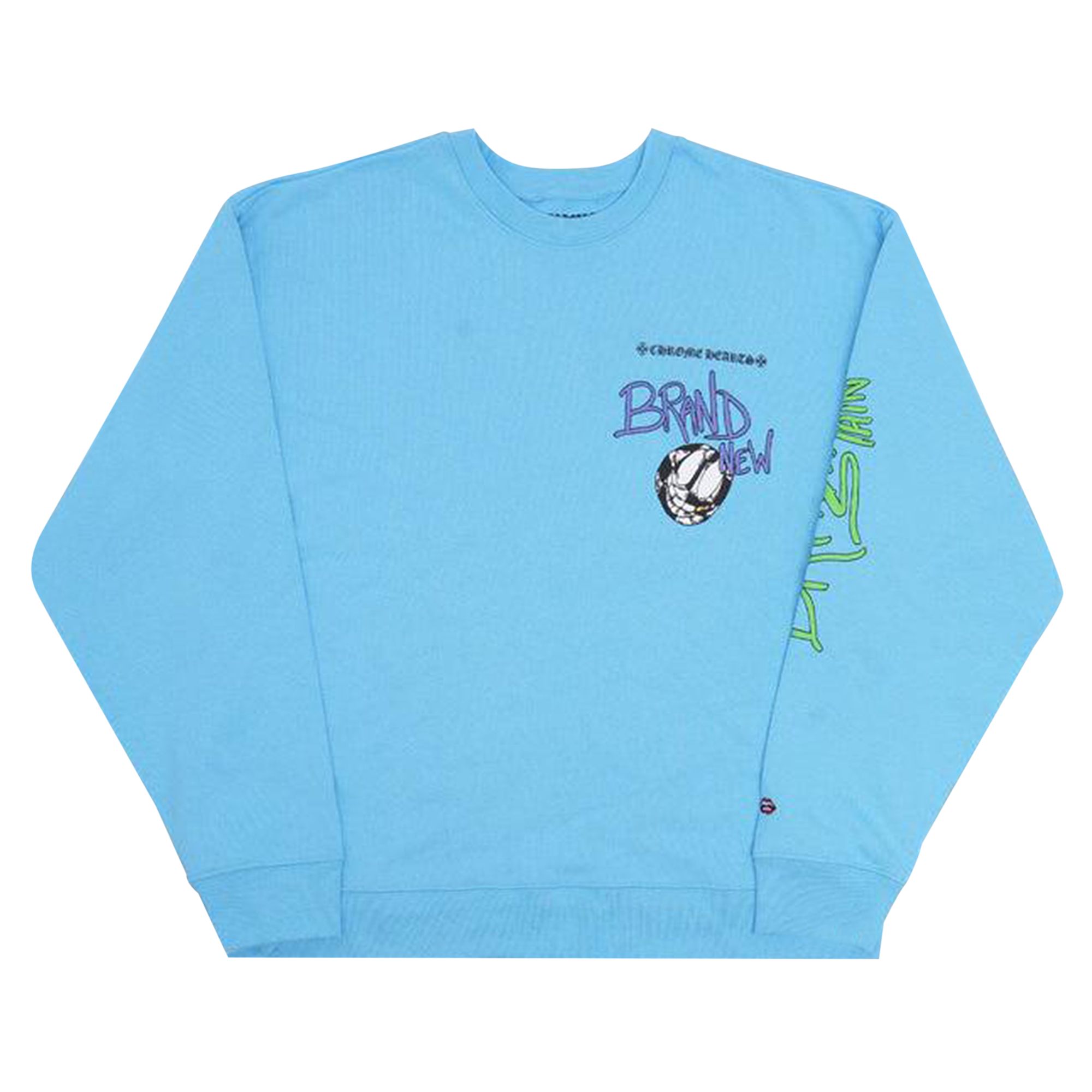 Chrome Hearts x Matty Boy Brain New Crewneck Sweatshirt 'Blue' | Men's Size S