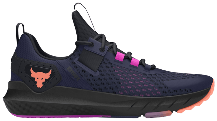 Under Armour Project Rock BSR Midnight Navy Flare Orange