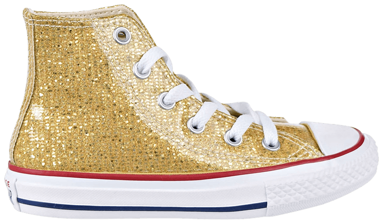 Converse Chuck Taylor All Star High GS Gold Glitter