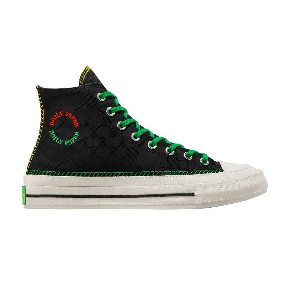 Converse Daily Paper x Chuck 70 High 'Pan-African' | Black | Men's Size 4