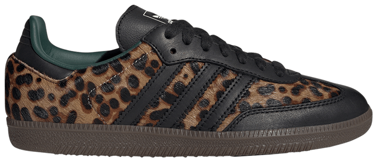 Wmns Samba OG Black Green Leopard