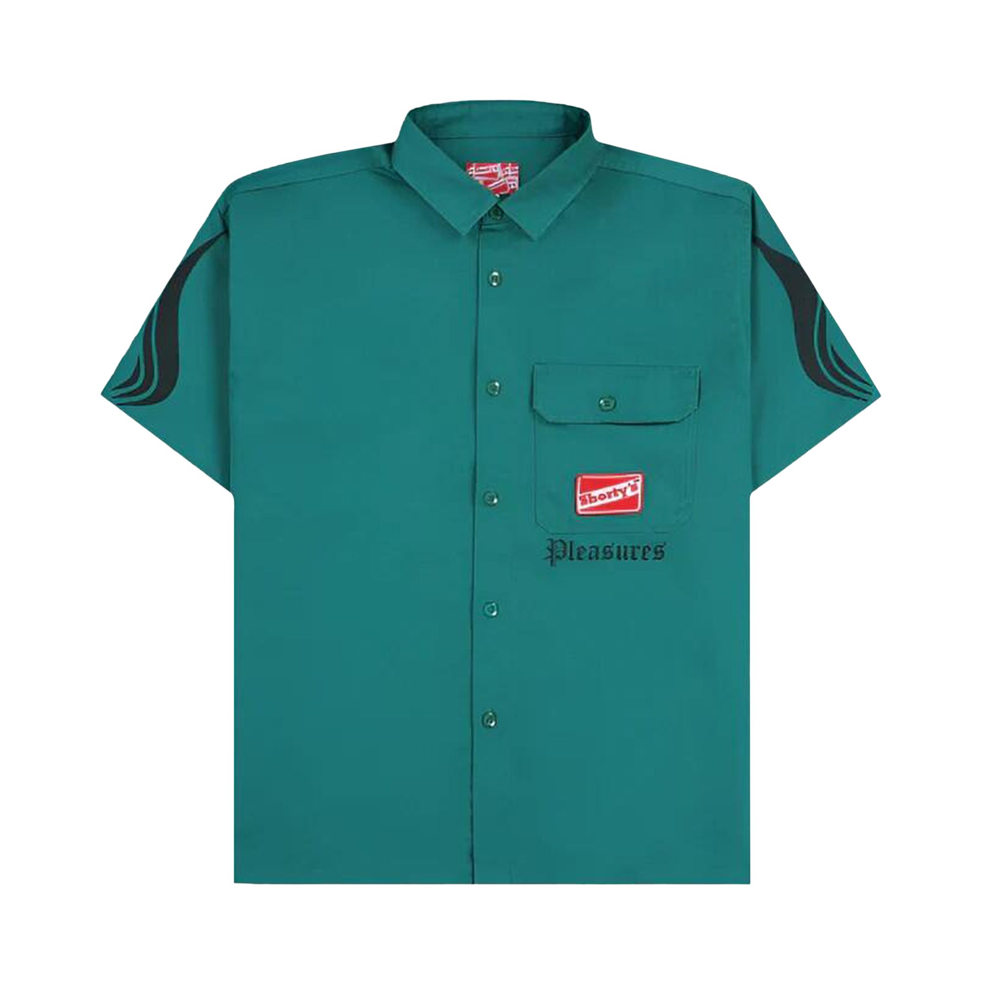 Pleasures Gutierrez Work Shirt 'Green' | Men's Size L