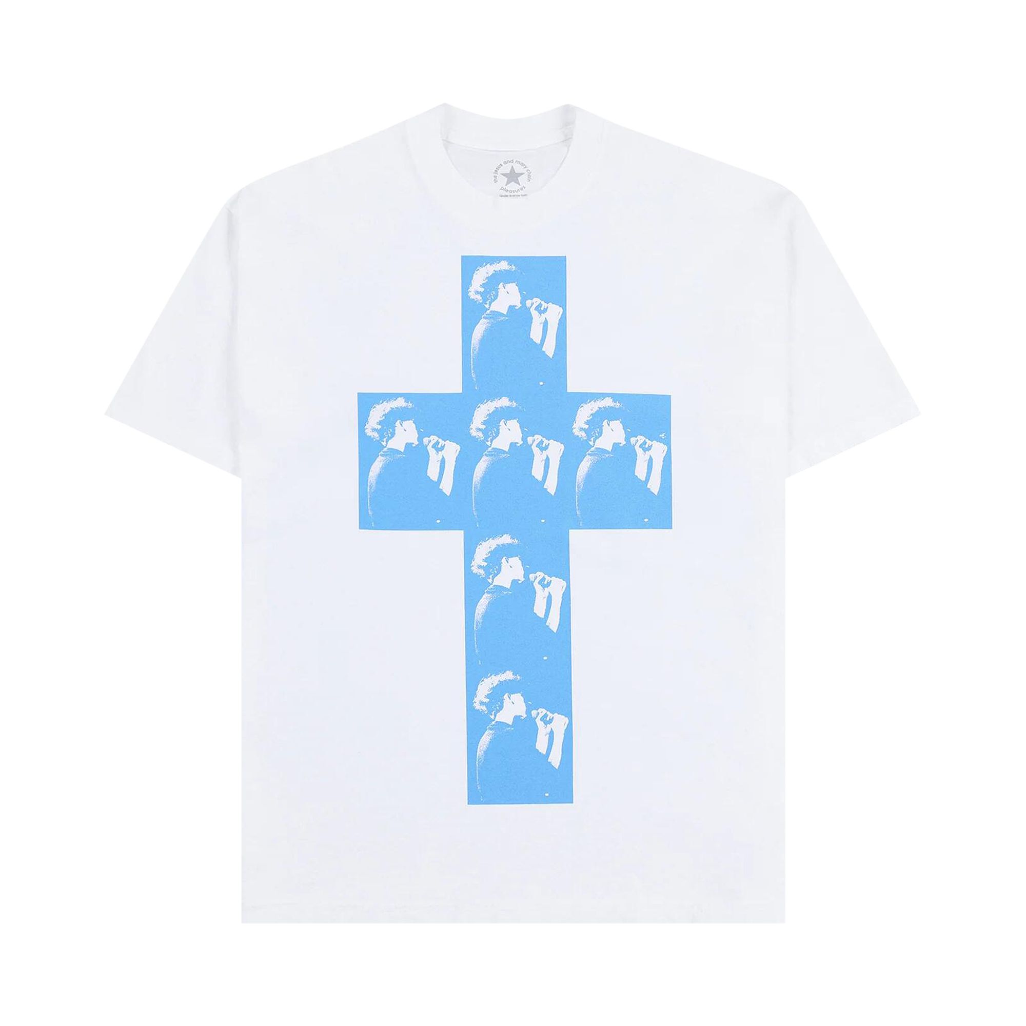 Pleasures Cross T-Shirt 'White' | Men's Size M