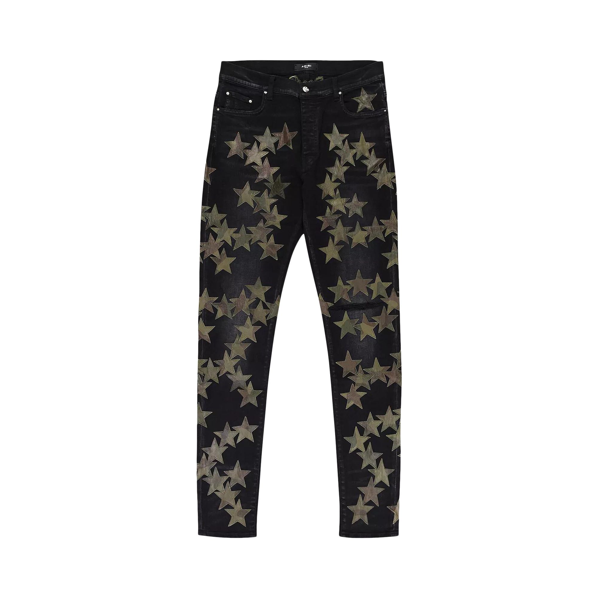 Pre-owned Amiri Chemist Camo Jean Skinny Jeans 'black' | Men's Size 30