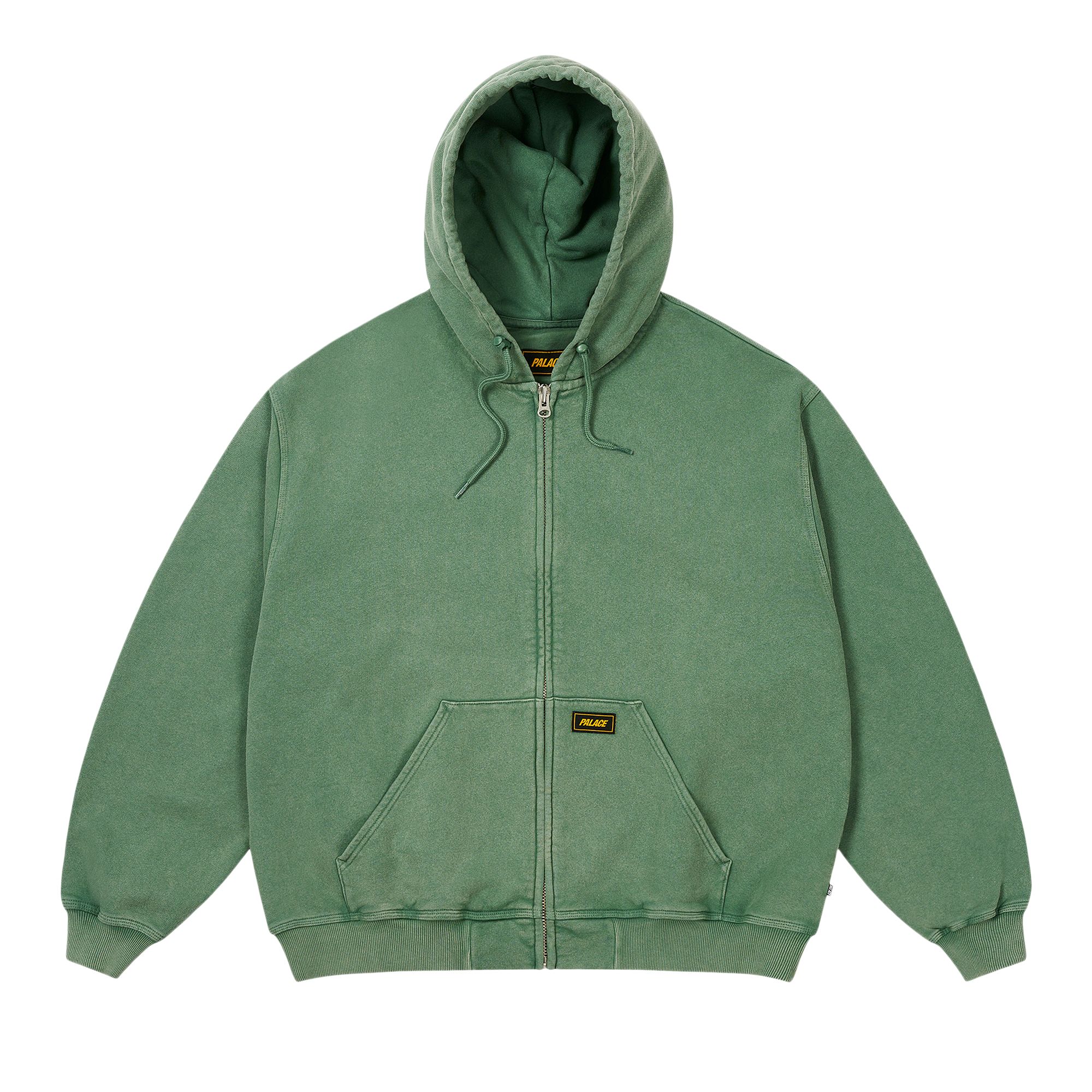 Pre-owned Palace Triple Stitch Zip Hood 'pigment Green' | Men's Size M