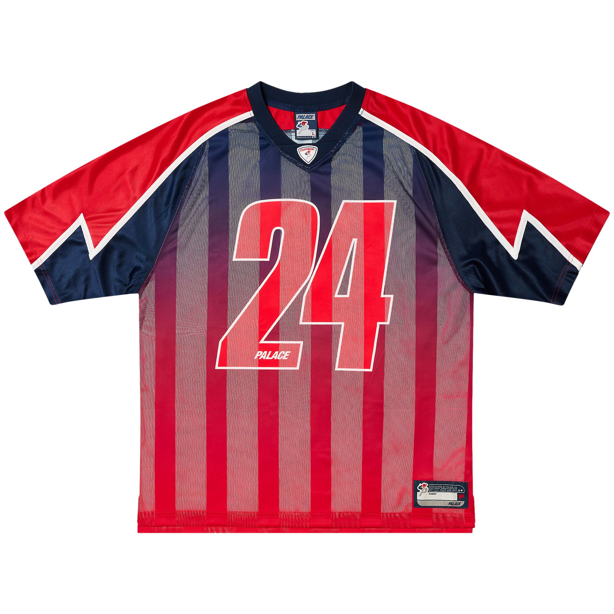 Palace Meshy Stripe Jersey 'Red/Navy' | Men's Size M