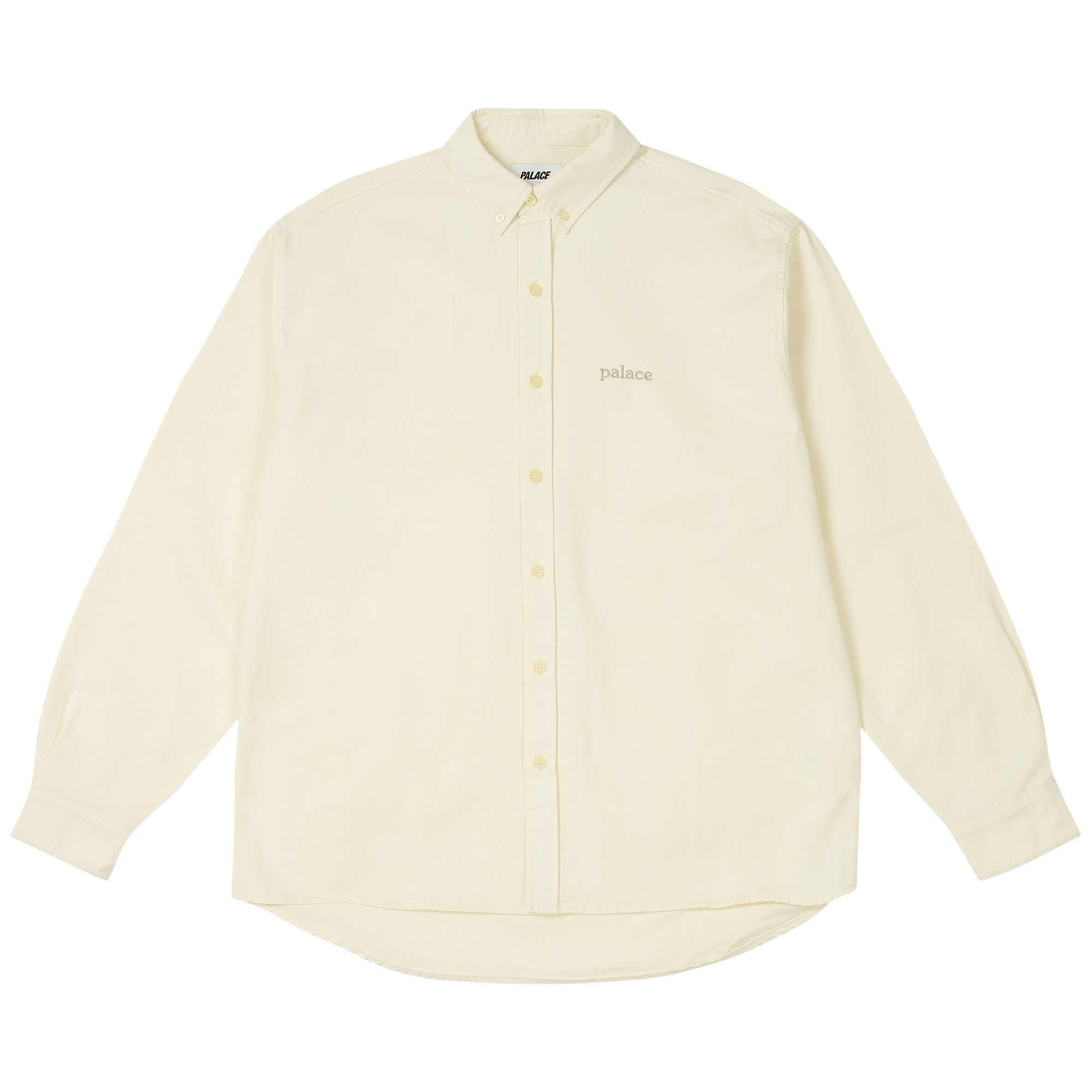 Palace Oxford Shirt 'Soft White' | Men's Size XL