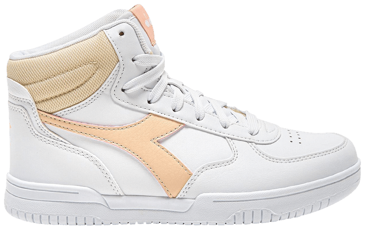 Diadora Raptor Mid Big Kid White Peach Parfait
