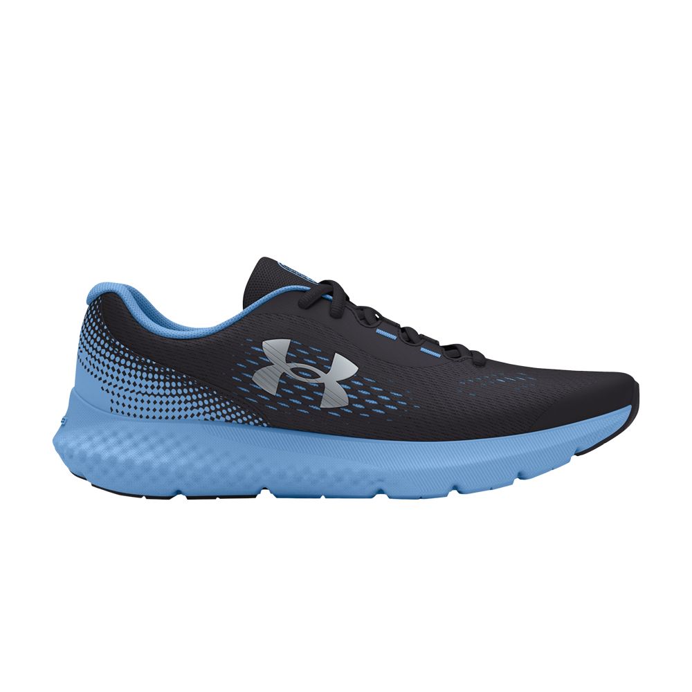 Pre-owned Under Armour Charged Rogue 4 Gs 'anthracite Horizon Blue' | Black | Kid's Size 7
