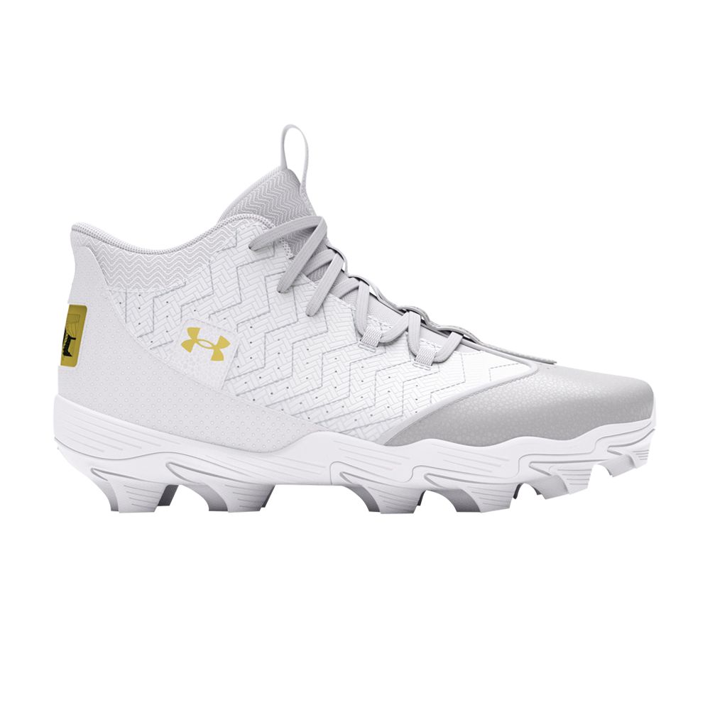 Pre-owned Under Armour Harper 9 Rm 'white Metallic Gold'