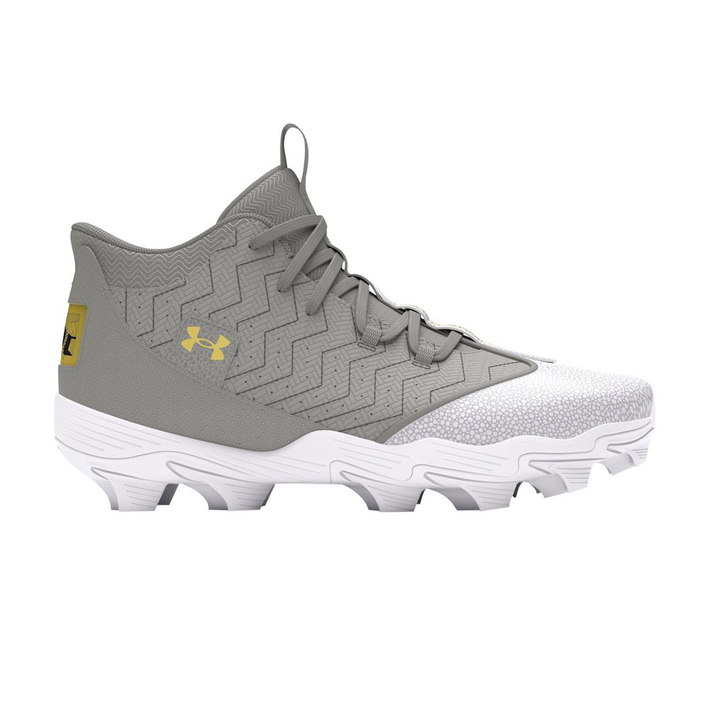 Pre-owned Under Armour Harper 9 Rm 'baseball Grey Metallic Gold'