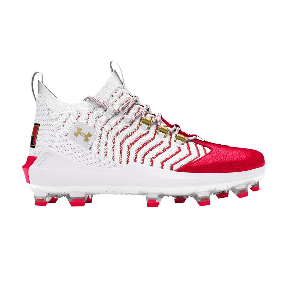 Pre-owned Under Armour Harper 9 Pro Tpu 'white Red Gold'