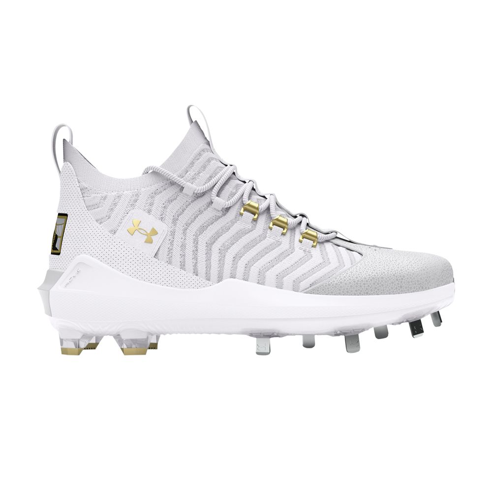 Pre-owned Under Armour Harper 9 Pro St 'white Metallic Gold'