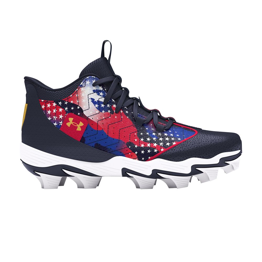 Pre-owned Under Armour Harper 9 Rm Jr 'usa' | Blue | Kid's Size 11