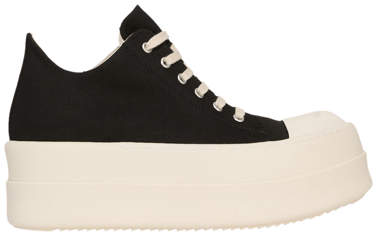 Rick Owens Wmns DRKSHDW Double Bumper Low Black Milk