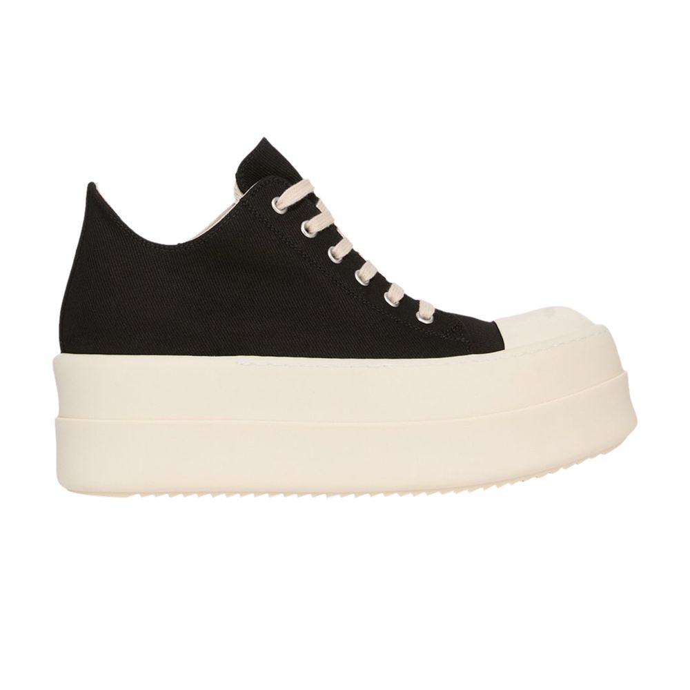 Pre-owned Rick Owens Wmns Drkshdw Double Bumper Low 'black Milk' | Women's Size 39.5
