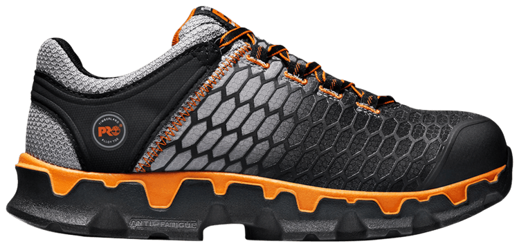Timberland Pro Powertrain Sport Alloy Toe Work Sneaker Grey Orange