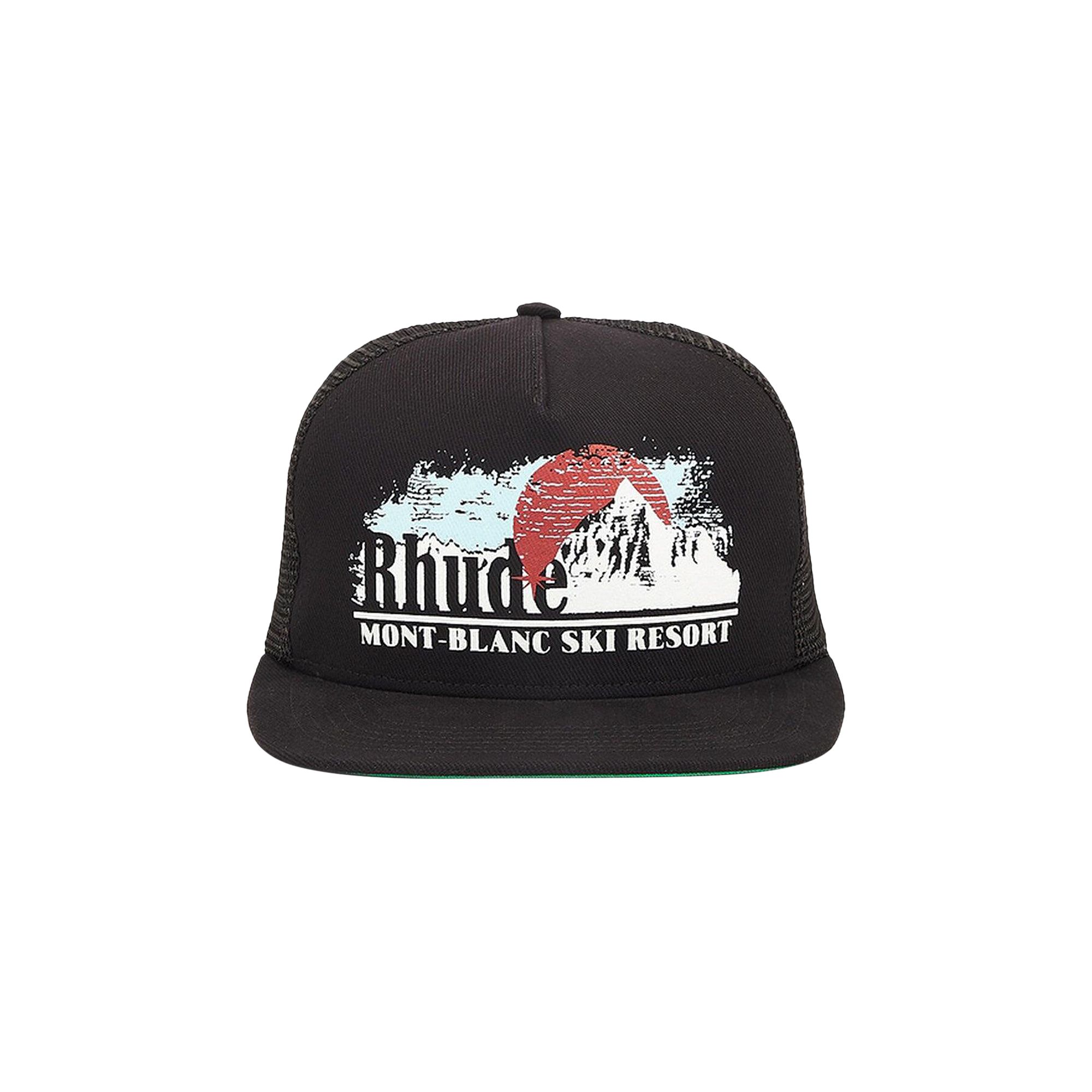 Rhude Mont-Blanc Trucker Hat 'Black' | Men's Size Onesize