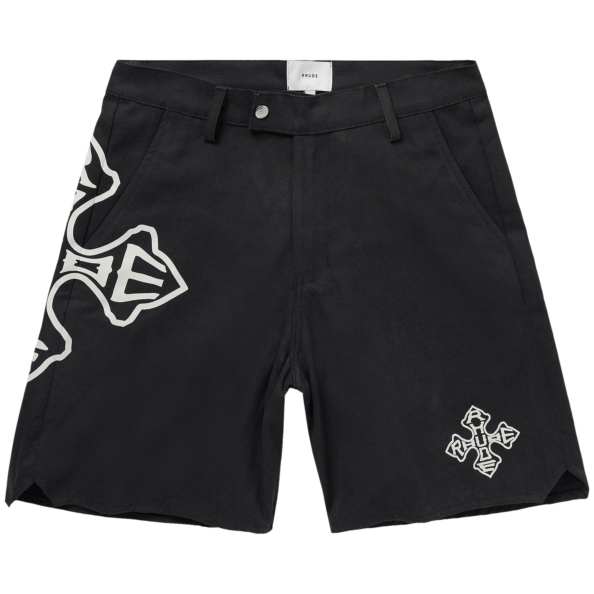 Rhude Cross Logo Twill Short 'Black' | Men's Size M
