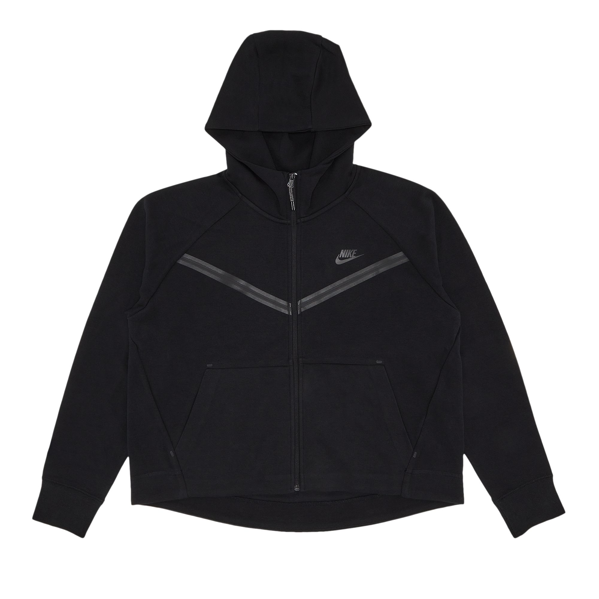 Pre-owned Nike Tech Fleece Windrunner Full Zip Hoodie 'black' | Women's Size M