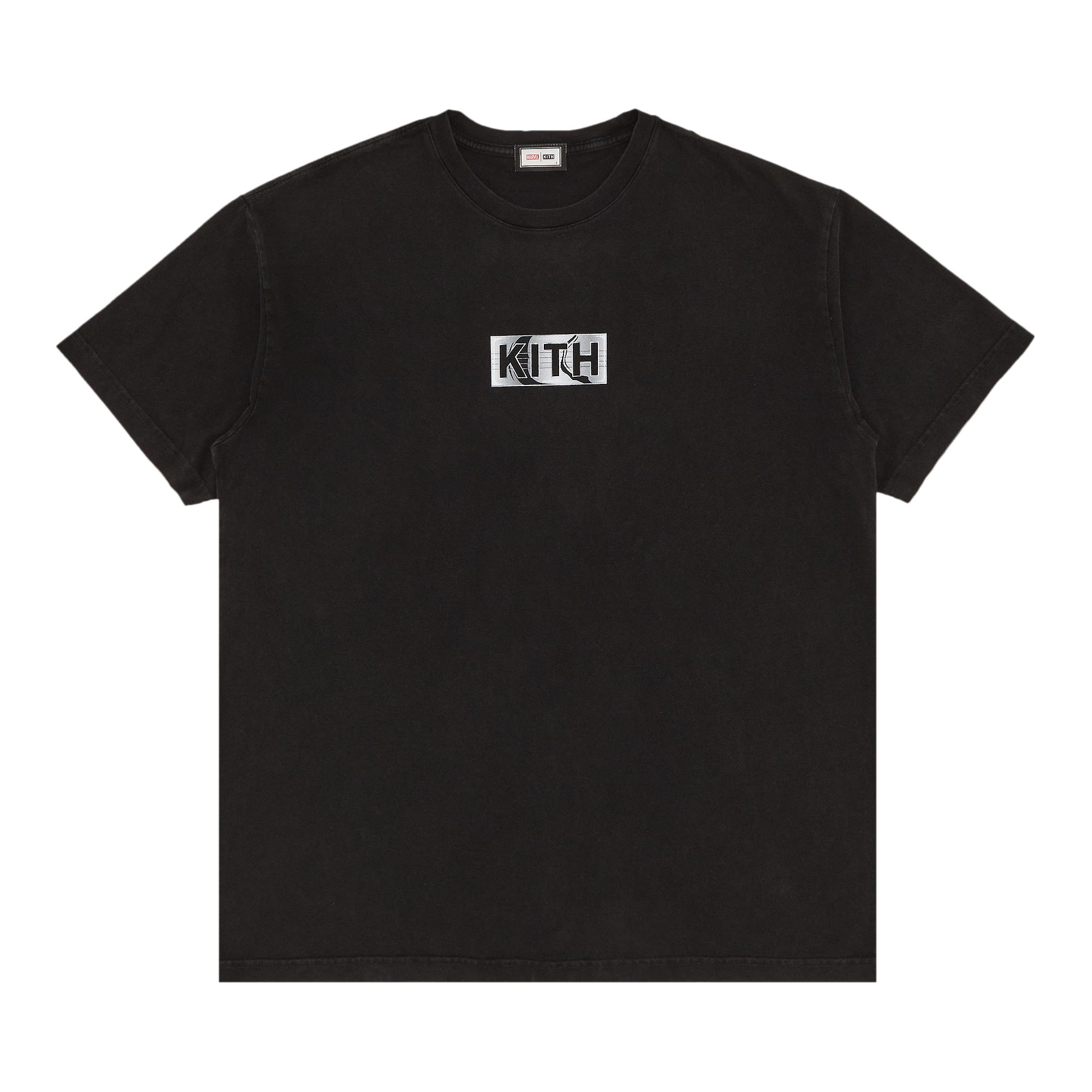 Pre-owned Kith X Marvel Silver Surfer Vintage Tee 'black'