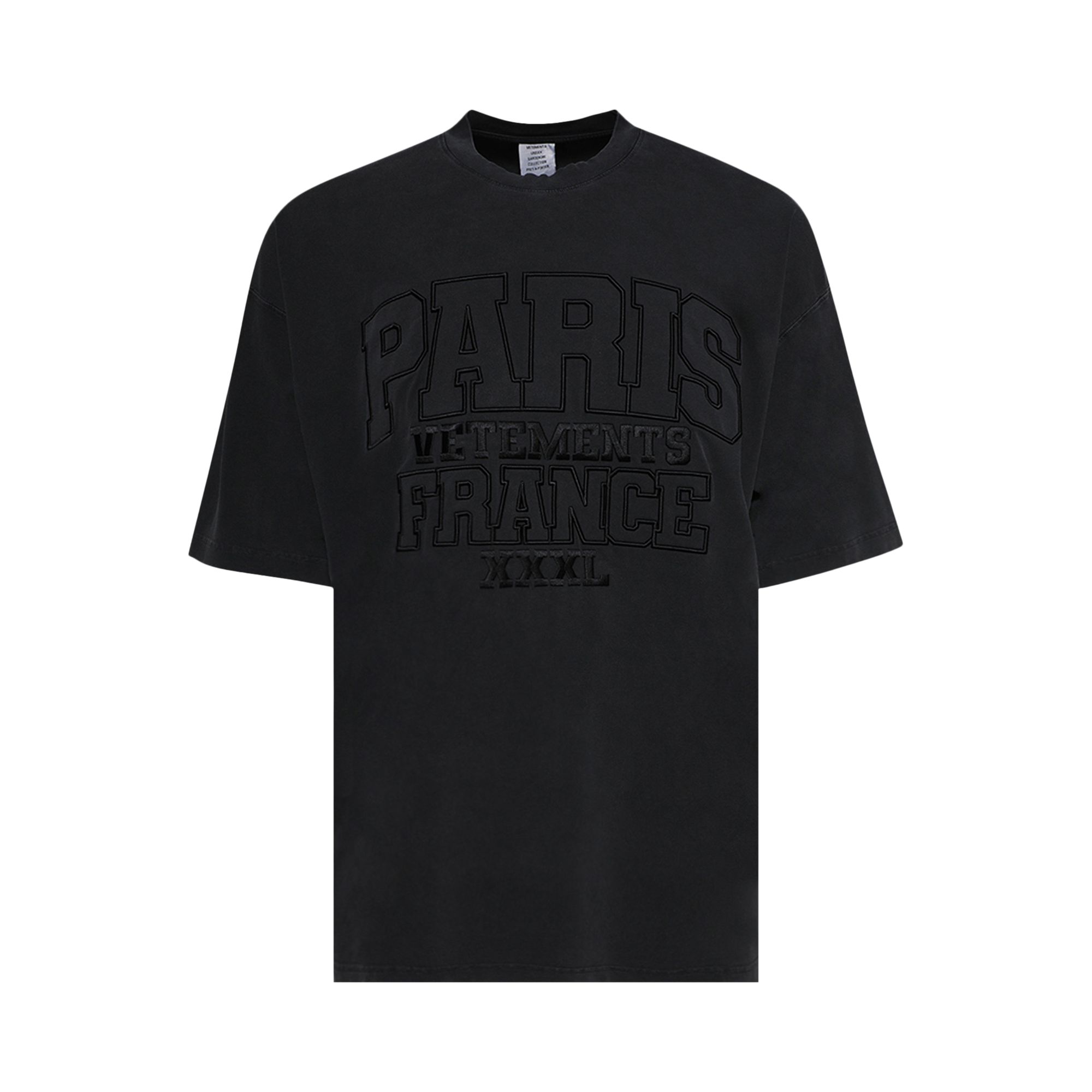 Pre-owned Vetements Paris Xxxlt-shirt 'washed Black' | Men's Size S