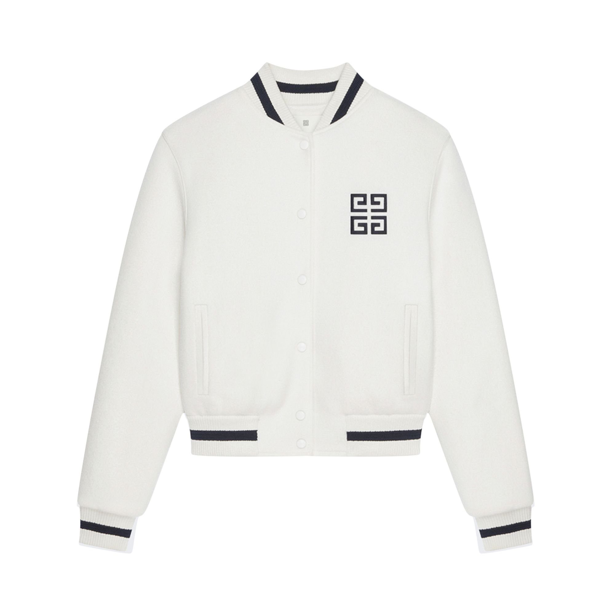 Givenchy Easy-Fit Varsity Jacket 'White' | Women's Size M