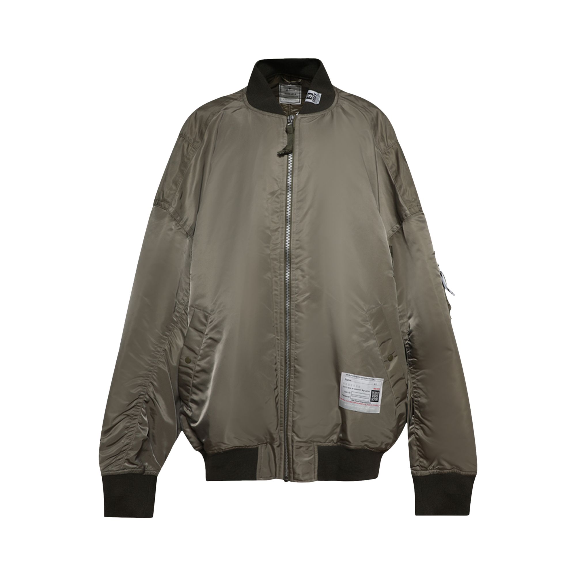 Pre-owned Miharayasuhiro Maison Mihara Yasuhiro Huge Flight Jacket 'khaki' | Tan | Men's Size 48 In Brown