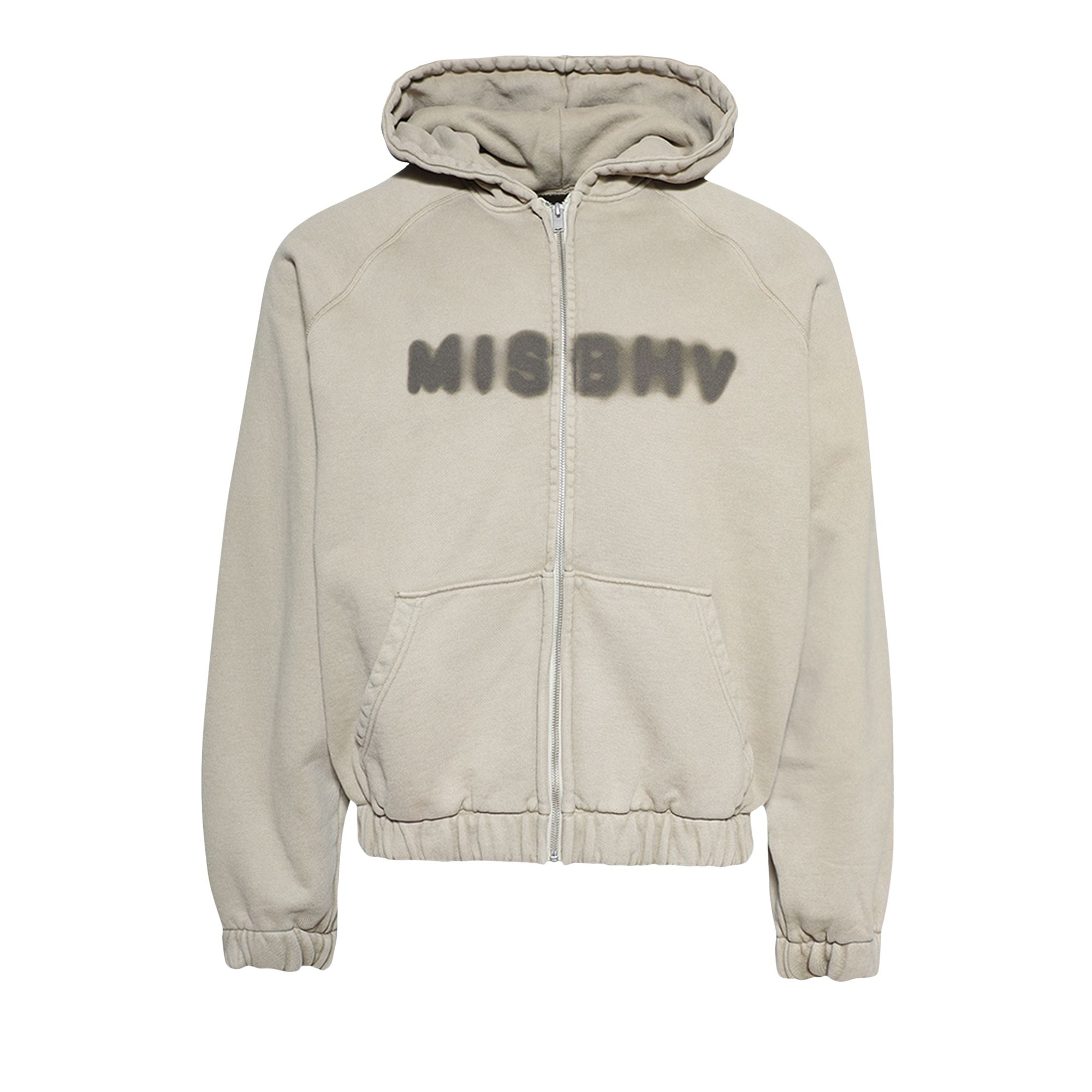 Pre-owned Misbhv Community Zipped Hoodie 'vintage Beige' | Tan | Men's Size L